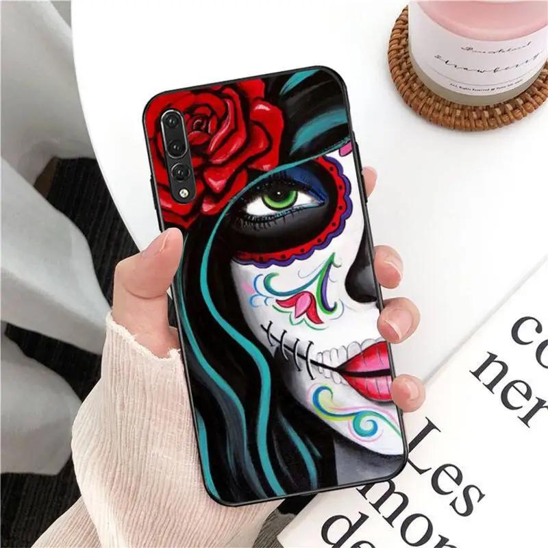 RUICHI Mexican Catrina Skull Girl Phone Case For  Xiaomi 9 10 11 PRO LITE Redmi NOTE  7 8 9 A PRO K20 30 PRO