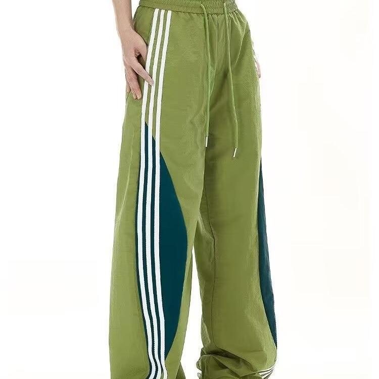 Dopamine Men's Quick-Dry 2024 Three-Stripe Loose Straight-Leg Casual Pants