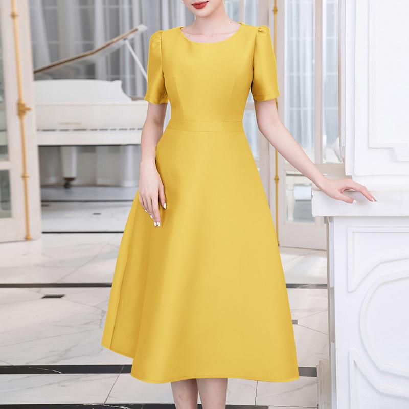 

ZANZEA Женское повседневное платье А-силуэта с круглым вырезом и короткими рукавами на лето 5XL