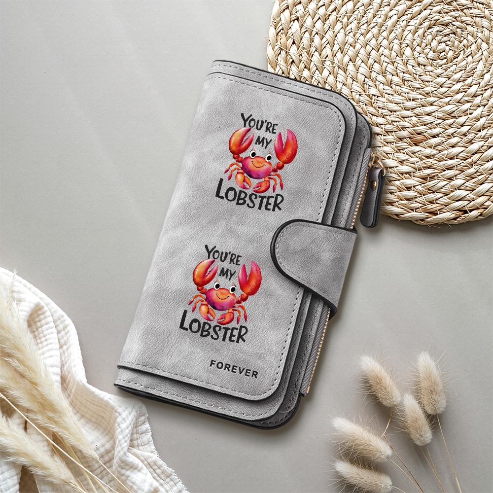 Cute Crab Pattern Long Wallet