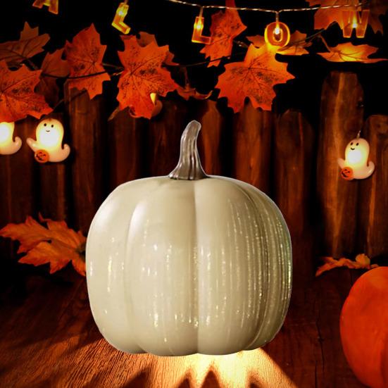 Blinkende lys Gresskar Stjernenatt Gresskarlykt Timer LED-belyst Glitrende Gresskar Høst Halloween-dekorasjoner til hjemmet