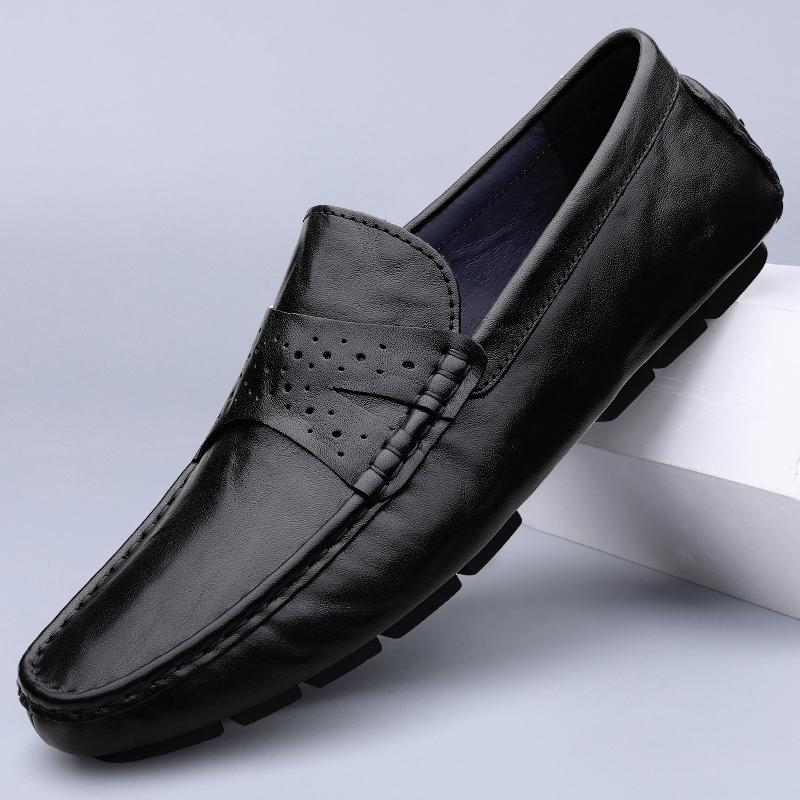 

Luxury Brand Genuine Leather Men Casual Shoes Senior Comfort Design Man Shoes Men s High Quality Business Leather Loafers Shoes 45