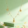 Statement Ocean Style Starfish Necklace Stainless Steel Chain Conch Shell Pendant Exaggerated Handmade Holiday Jewelry Gift