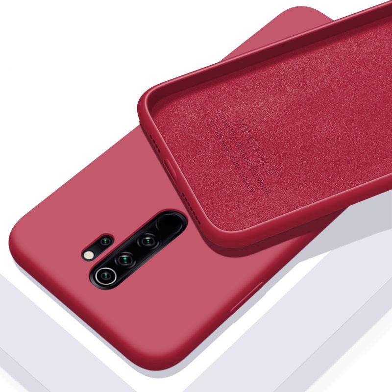 

Для XiaoMi RedMi Note 9 9s Pro 10 11 11S 10s 10T 9T 8 8T 7 Pro 9A 9C 10C Poco X3 F3 мягкий твердый чехол Candy жидкий силиконовый чехол RedMi Note 9 Pro темно-красного