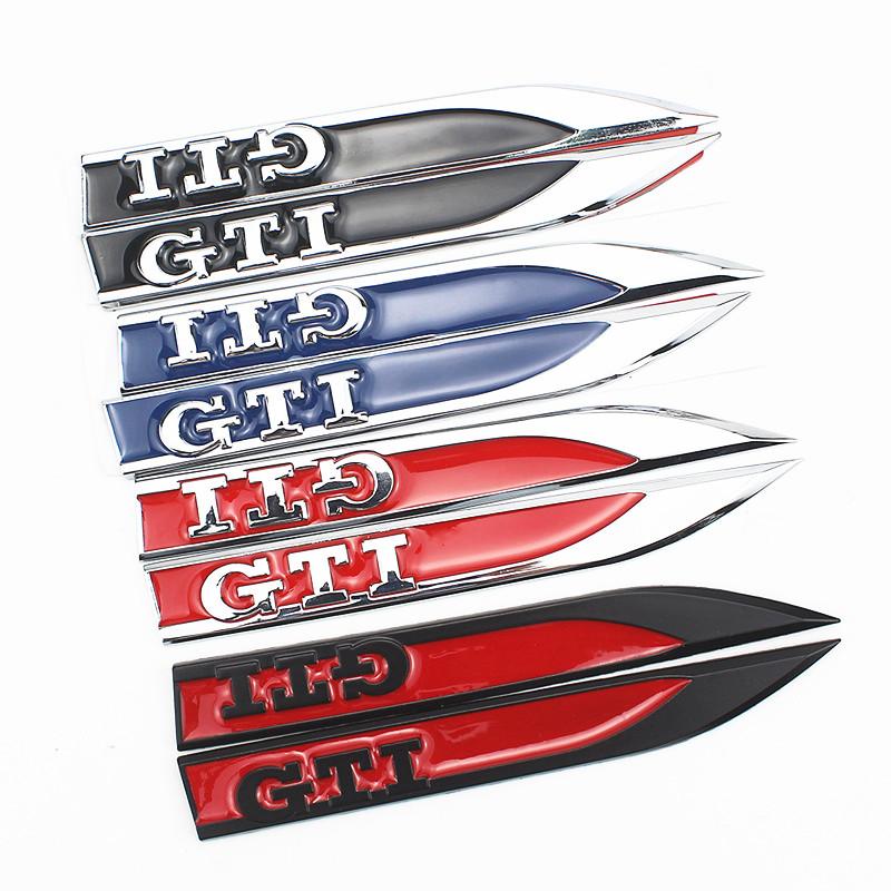 2026 New For VW VOLKSWAGEN Metal Sticker GTI Fender Side Emblem for VW Golf 2 3 4 5 6 7  GTI MK2 MK3 MK4 MK5 MK6 MK7 MK8 Fender