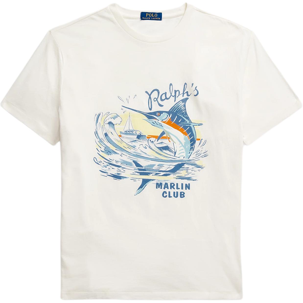 

Polo Ralph Lauren Классический крой Бамбуковая полоска Вязаный узор С принтом Футболка с коротким рукавом Мужские топы 710975421-001 L