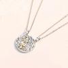 Star Moon Couple Necklace Female Collar Neck Chain Crescent Pendant Minimalist