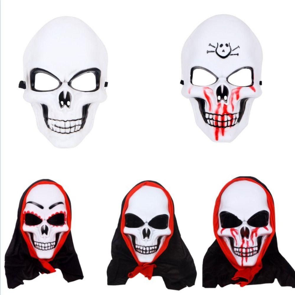 Dress Up Halloween Skull Mask Cosplay Full Face Mask Toy Skeleton Ghost Festival Mask  Girl