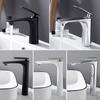 Brass Black Bathroom Basin Faucet Cold And Hot Mixer Water Tap Deck Mounted Single Handle Sink Faucet Crane Bathroom Tap