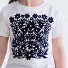 Kinder Cartoon Blume Aufdruck Baumwolle T-Shirt - Kurzarm Lässiges Sommer Oberteil für Mädchen