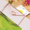 12pcs Cute Envelope Shape Paper Clips Rose Gold Document Organizing Clip  Office Use