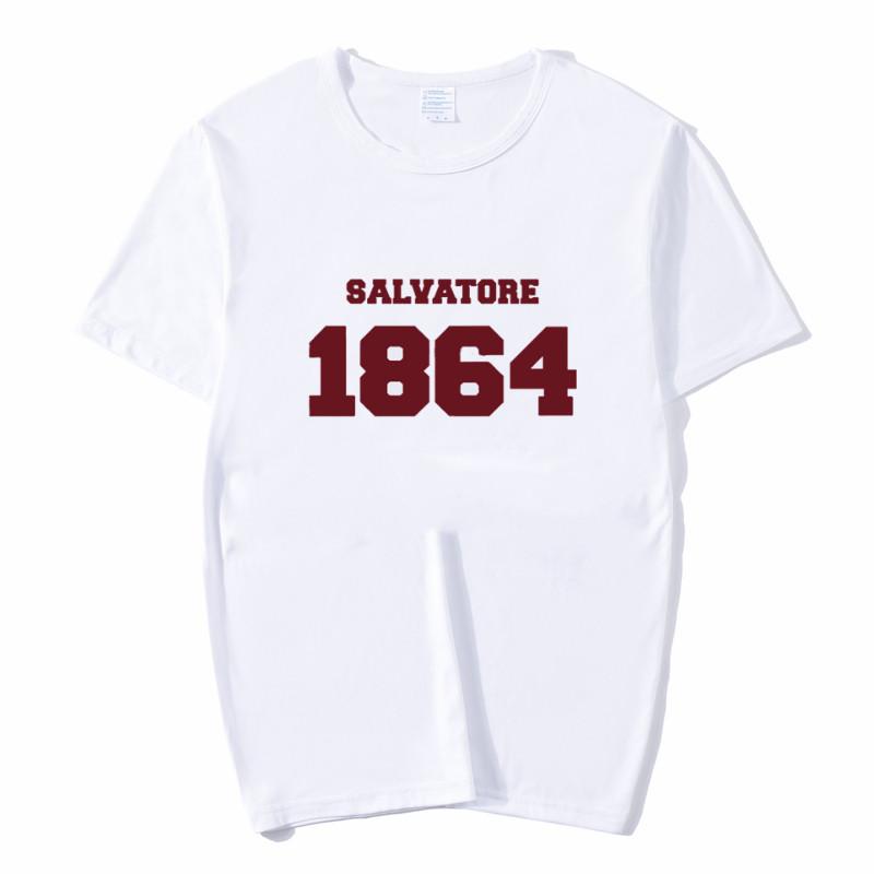 La Maglietta Diaries Stampa Damon Estiva Larga T-shirt Donna Ulzzang Casual T-shirt Harajuku
