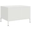 White Coffee Table 68.5 X 50 X 43.5 Cm Cold Rolled Steel