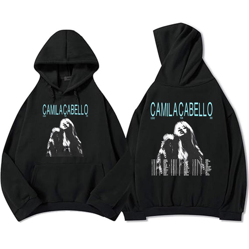 Camila Cabello Yours.C Tour 2025 Hoodies Langarm Fleece Herren/Damen Sweatshirts Grafik Kleidung Tasche Kapuzenpullover Männlich