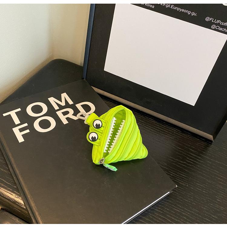New Trendy Personalized Monster Storage Bag - Mini Cute Compact Zipper Pendant Pouch, Portable Hanging Decoration