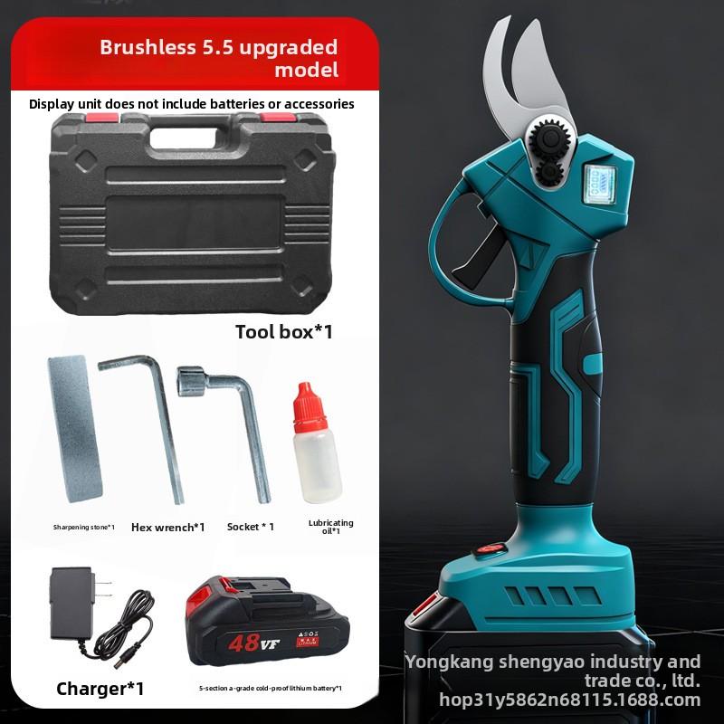 Handheld electric pruning shears: lithium battery charging garden shears