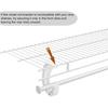 10 Pcs Hanging Closet Rod Support, Plastic Closet Rod Brackets for Hanging Clothes, 3/4 Wardrobe Clothes Rods Bracket, Sturdy J-Shaped Hooks for