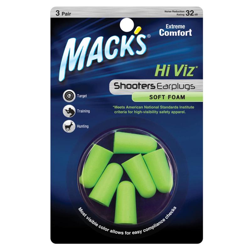 MACK s USA Noise Reduction Earplugs for Work, Study, Sleep, and Travel (3 Pairs)