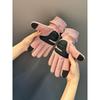 Outdoor Gloves Men's Winter Plus Velvet Thickened Warm Touch Screen Non Slip Cycling Biking Double Sided Fleece Gloves