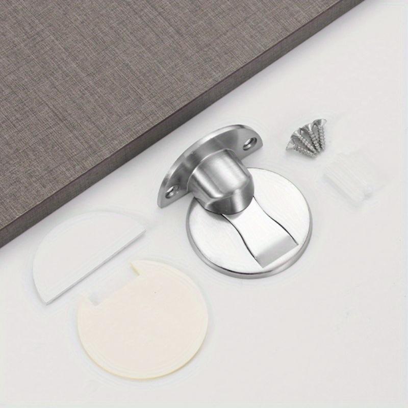 Невидимый магнитный дверной стопор из нержавеющей стали, самоклеящийся механический самоблокирующийся дверной стопор