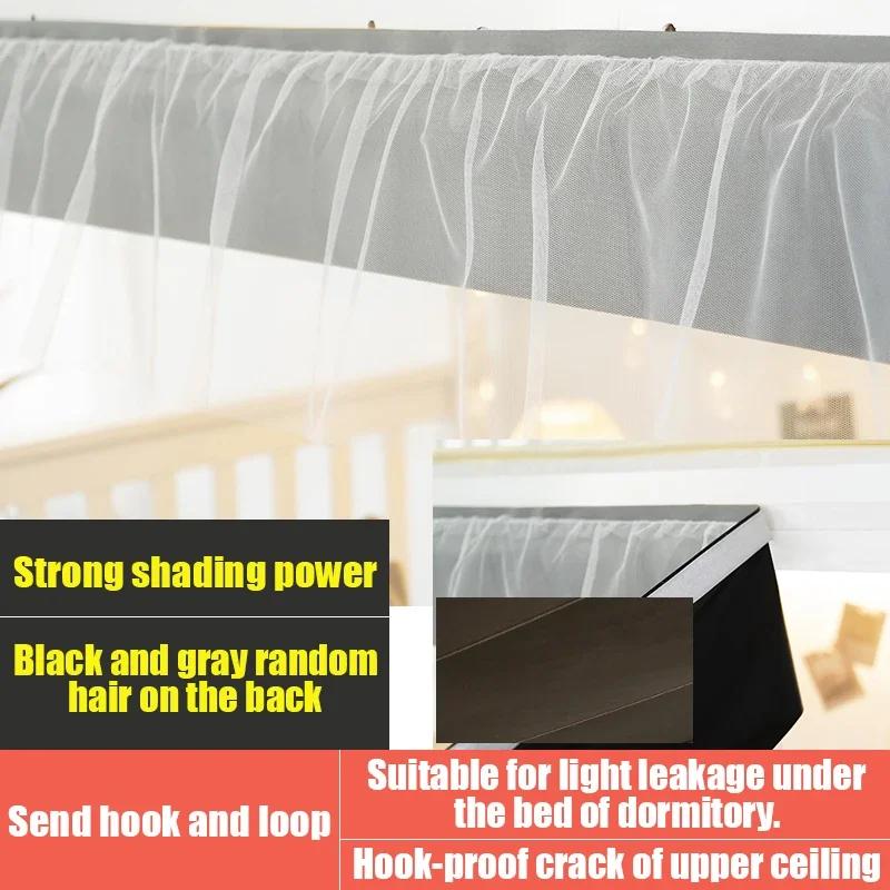 Student Dormitory Lower Berth Bed Pelmet Swags Self Adhesive Blackout Curtain Head BEasy Install Edroom Window Drape Valance