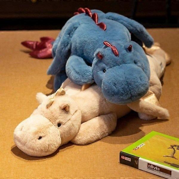Modrá, 70 cm, plyšové zvířátko Roztomilí plyšoví draci, zátěžoví dinosauři