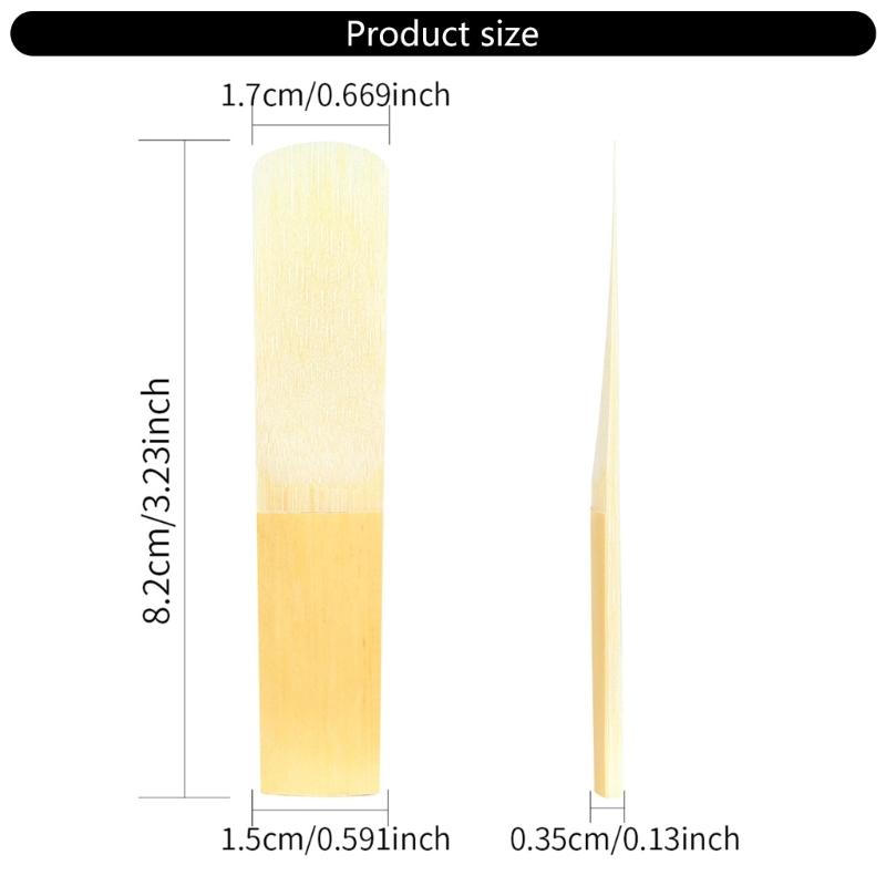 8Pcs Tenors Saxophone Reed Replacement Tenors Saxophone Mouthpiece Reed Strength 2.5 Repair Accessory Enduring