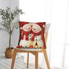 Christmas Santa Snowman Pillowcases  Funny Pillow Case For Couch Sofa Bedroom Design Pillow Cover