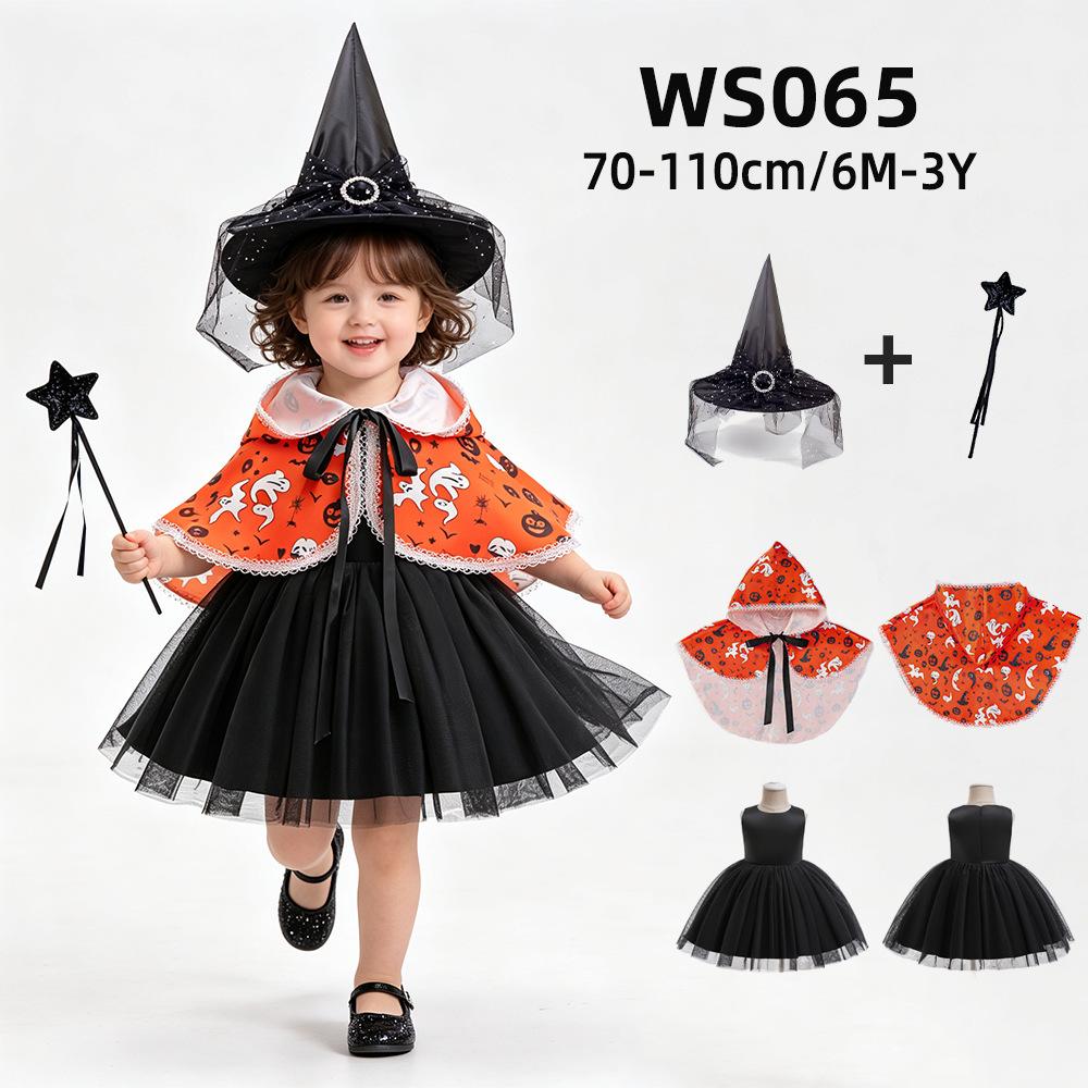 Satijnen Prinsessenjurken Collectie voor Kinderen, Halloween Meisjes Rollenspel Formele Jurk
