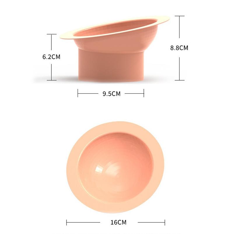 New Diamond Surface Tilted Single Bowl High Foot Food Bowl Neck Protection Cat Dog Drinking Water Bowl Pet Supplies Cat Bowl Dog