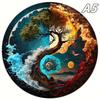Non-Toxic Aurora Christmas Eve Wooden Jigsaw Puzzle Wood Jigsaw For Adult Kids Round Landscape Exclusive Design Festival Gift Toys