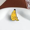 Sitting Banana Brooch Unique Cartoon Character Pin For Casual Wear And Fun Expression