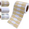 Natural Kraft Paper Handwritten Jewelry Price Stickers - Self-Adhesive Decorative Labels On Rolls