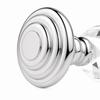 10pcs Silver-Transparent Cabinet Knobs Flat-top Cabinet Door Handles Glass Drawer Pulls  Cupboard