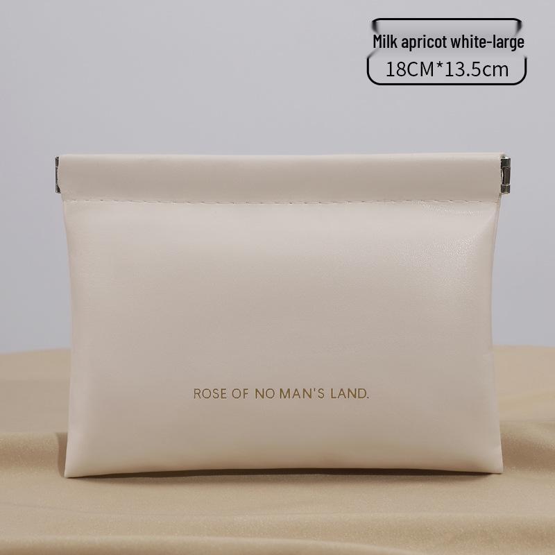 

Минималистичный чехол для наушников-вкладышей из ПУ на кнопке - Мини-кошелек конфетного цвета для монет и помады