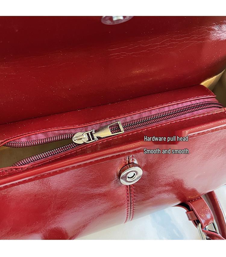 2025 New Autumn/Winter Luxury Leather Women's Underarm & Crossbody Tote Bag