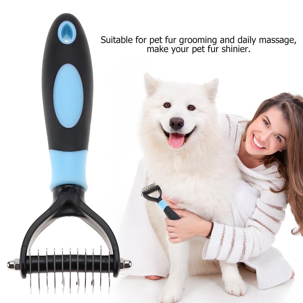 Pet 2 Sided Professional Knot Comb Brush Dog Cleaning Hair Removal Combs Grooming Tool