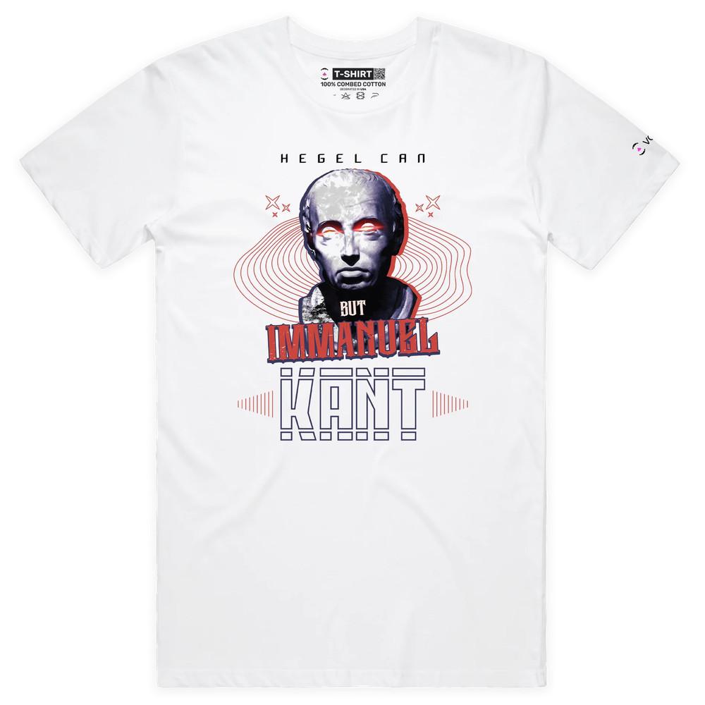 VOICEART Hegel and Kant Funny T-Shirt with Premium Graphic and Wordplay Design L
