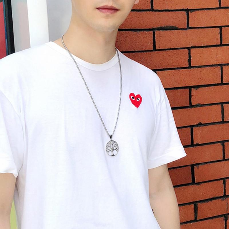 Venkovský Přírodní Styl Módní Řetízek, Strom Života, Pár Styl Titanová Ocel Šperky