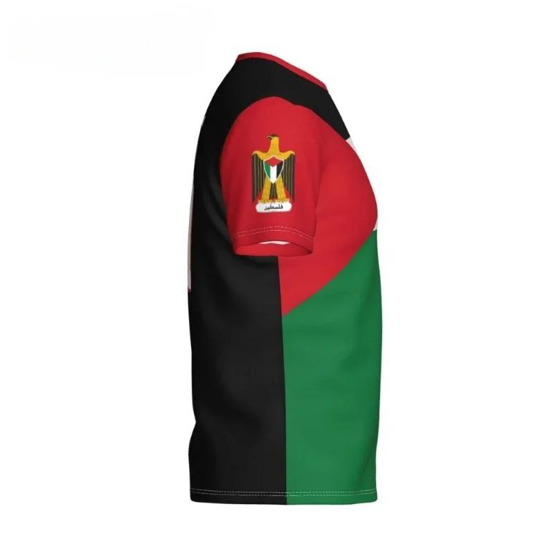 T-shirts 3D Insigne Drapeau Palestinien Vêtements Unisexe Mode Décontractée Extérieure T-shirt Cadeaux Journée Nationale Vêtements Haute Qualité