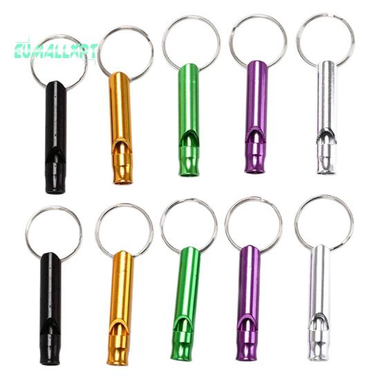 10Pcs Outdoor Emergency Loud Sound Aluminum Alloy Survival Training Whistle