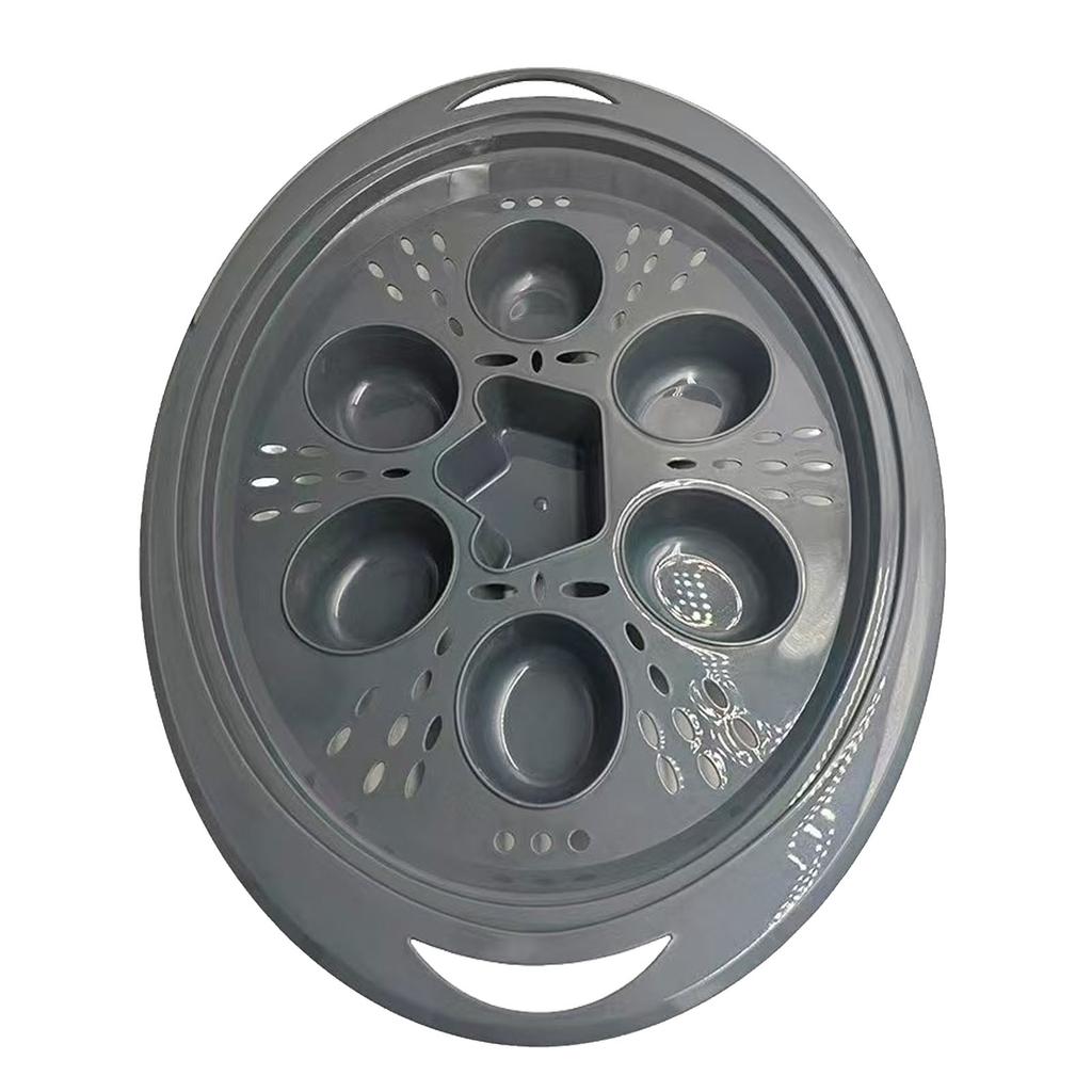 Mikrowellen-Eierpochier-Einsatz Passend für TM5 TM6 TM31 7 Tassen Pochiertes Ei Koch-Gadget für die Küche