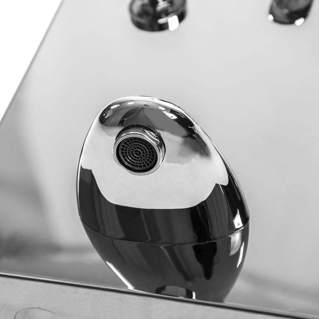 Chrome Shower Panel, Massage Function, Rain Shower Mixer