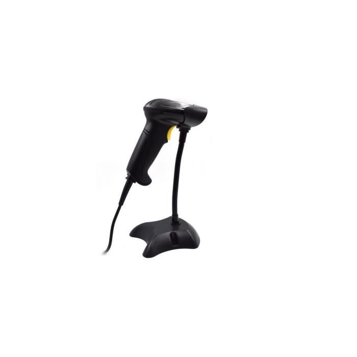Lecteur De Code Barres Avec Support Ewent EW3410 LED USB Noir