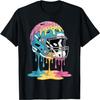 Ice Cream Drip Men Women Game American Football Helmet Drip T-Shirt