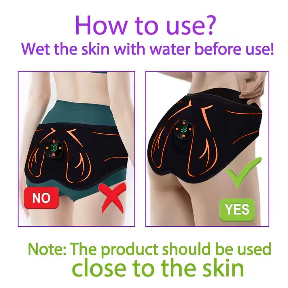 EMS Butt Lift Trainer, Electric Peach Buttock Device for Shaping & Firming, USB Rechargeable, Best for Fitness