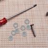 100Pcs Decorative Screw Cover Caps Plastic Hinged Flip Top Screw Head Covers for Home Office Furniture Enhancement