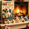 Calza della Befana Stuffers Quotidiani Bull Terrier Calendario dell'Avvento 2026, Conto alla Rovescia di 24 Giorni con Figure Natalizie da Collezione Ornamenti Acrilici, Decorativi