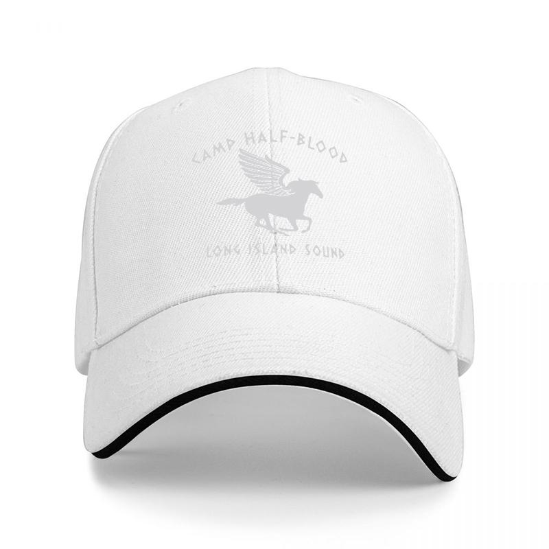 Camp Half Blood Pegasus Long Island Sound Baseball Cap Black Embroidered Design Classic Fit Adjustable Hat
