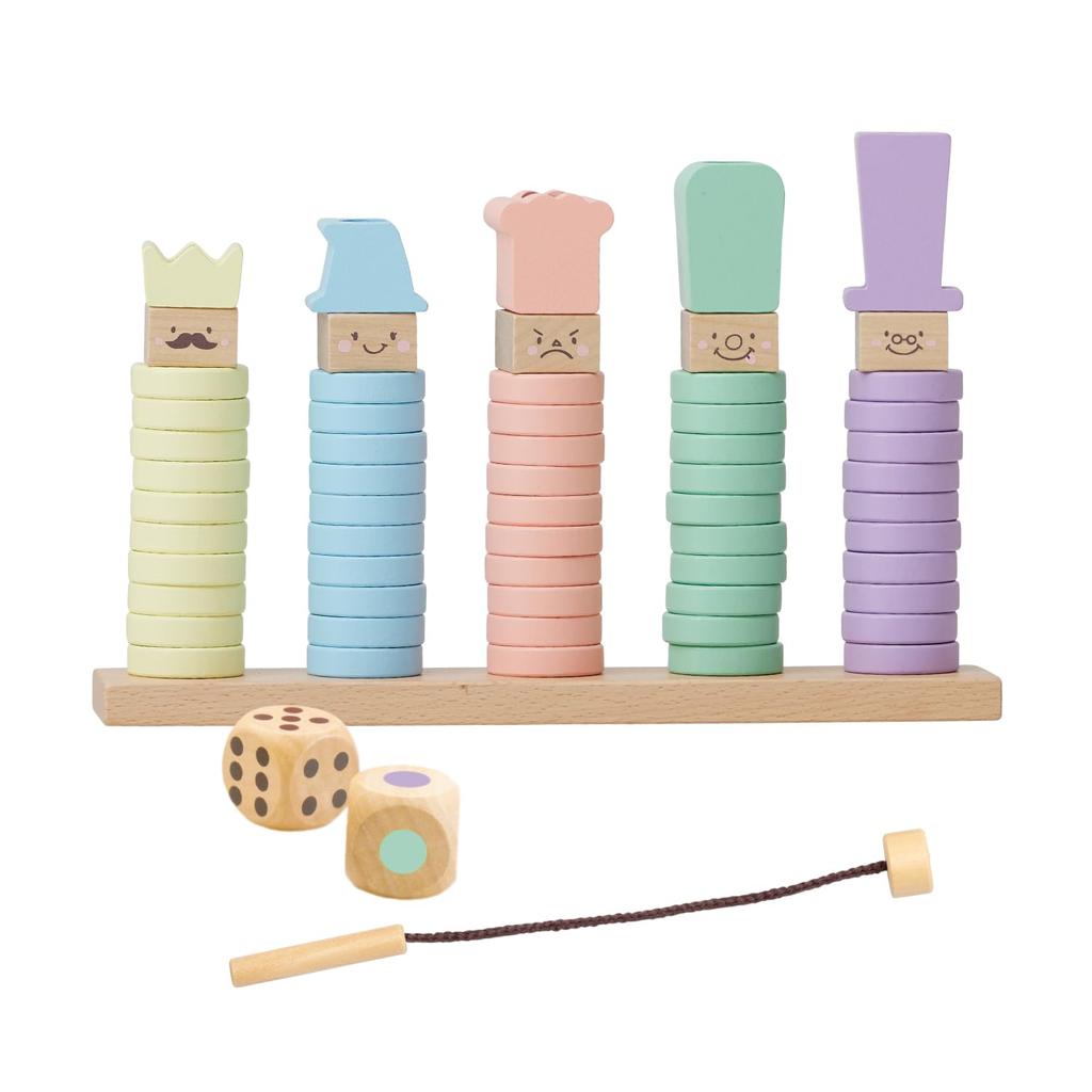 Puddy directly managed First time building RING10 Kingdom of building blocks Educational toys Wooden toys Woody Puddy 1 year old 2 year old [Woody